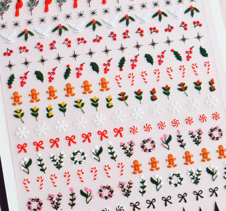 Nail Art Stickers - Deco The Halls (HOLIDAY)